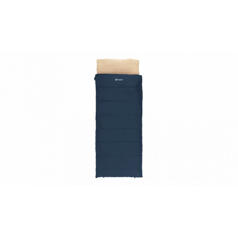 Outwell Contour Lux Deep Blue | Sleeping Bag | 220 x 85 cm | -19 to 15 C | Right Zipper