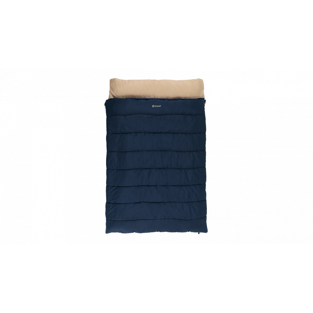 Outwell Contour Lux Deep Blue | Sleeping Bag | 220 x 145 cm | -22 to 12 C | Both Side Zipper