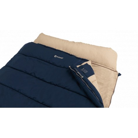 Outwell Contour Lux Deep Blue | Sleeping Bag | 220 x 145 cm | -22 to 12 C | Both Side Zipper