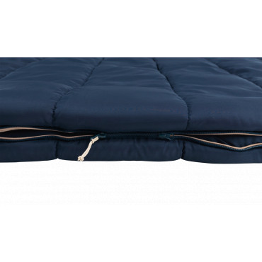 Outwell Contour Lux Deep Blue | Sleeping Bag | 220 x 145 cm | -22 to 12 C | Both Side Zipper