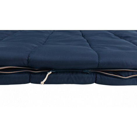 Outwell Contour Lux Deep Blue | Sleeping Bag | 220 x 145 cm | -22 to 12 C | Both Side Zipper