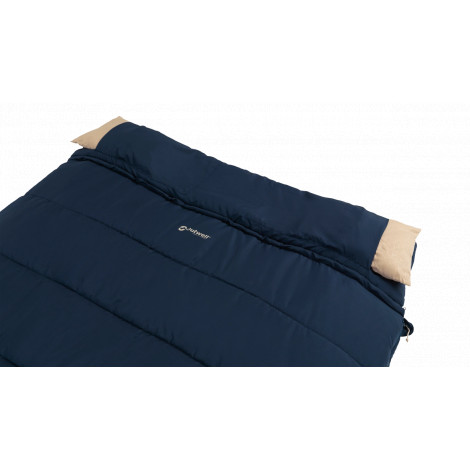 Outwell Contour Lux Deep Blue | Sleeping Bag | 220 x 145 cm | -22 to 12 C | Both Side Zipper