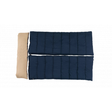 Outwell Contour Lux Deep Blue | Sleeping Bag | 220 x 145 cm | -22 to 12 C | Both Side Zipper