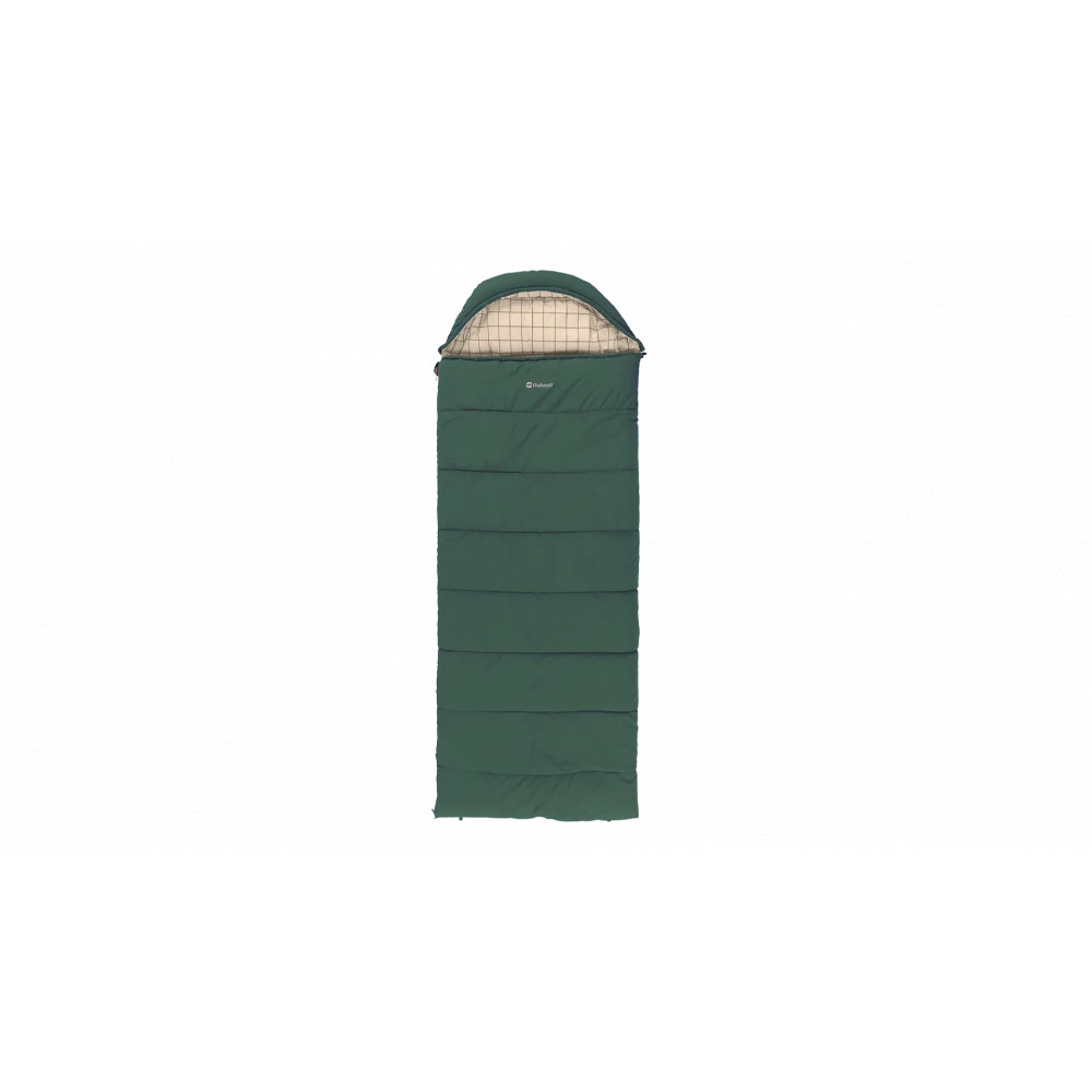 Outwell Camper Prime Green | Sleeping Bag | 235 x 90 cm | -15 to 5 C | Right Zipper