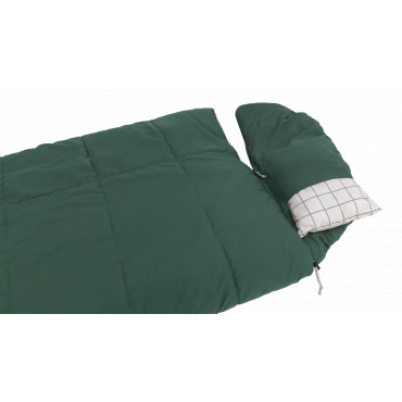 Outwell Camper Prime Green | Sleeping Bag | 235 x 90 cm | -15 to 5 C | Right Zipper