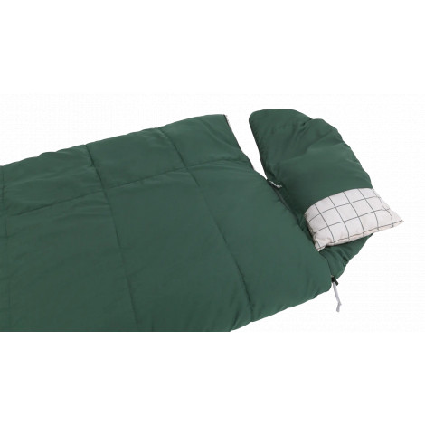 Outwell Camper Prime Green | Sleeping Bag | 235 x 90 cm | -15 to 5 C | Right Zipper