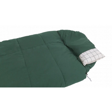 Outwell Camper Prime Green | Sleeping Bag | 235 x 90 cm | -15 to 5 C | Right Zipper