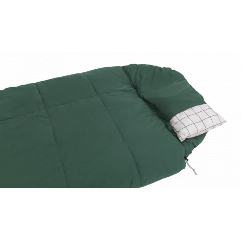 Outwell Camper Prime Green | Sleeping Bag | 235 x 90 cm | -15 to 5 C | Right Zipper