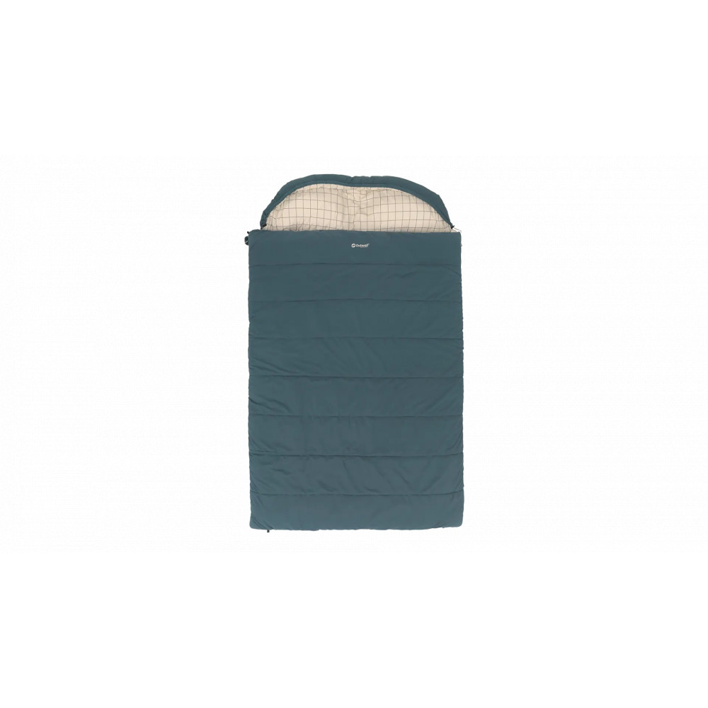 Outwell Camper Lux Double Blue | Sleeping Bag | 235 x 150 cm | -16 to 5 C | Both Side Zipper