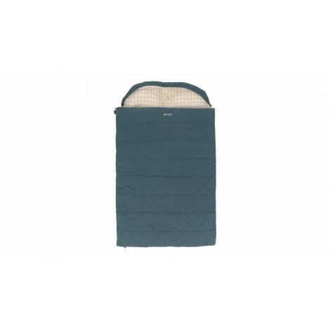 Outwell Camper Lux Double Blue | Sleeping Bag | 235 x 150 cm | -16 to 5 C | Both Side Zipper