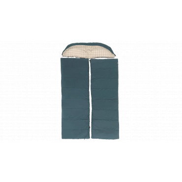Outwell Camper Lux Double Blue | Sleeping Bag | 235 x 150 cm | -16 to 5 C | Both Side Zipper