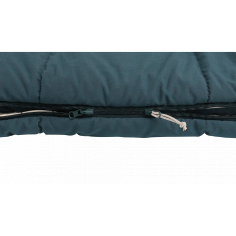 Outwell Camper Lux Double Blue | Sleeping Bag | 235 x 150 cm | -16 to 5 C | Both Side Zipper