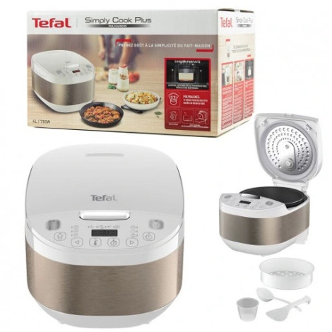 TEFAL | Multifunctional pot | RK622130 | 750 W | 4 L | Number of programs 12 | White