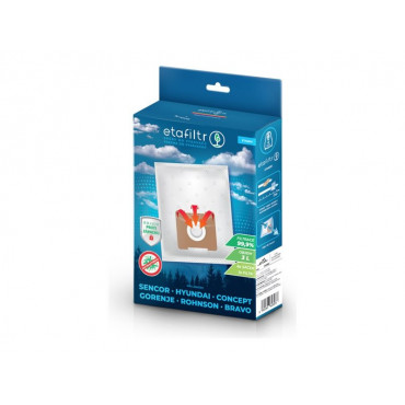 ETA Dust bags for vacuum cleaners Concept, ECG, Gorenje, Hyundai, Rohnson, Samsung, Sencor, Tesla and others | ETASEN1 | 4 pc(s)