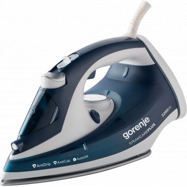 Gorenje | Steam Iron | SIH2200TQC | Steam Iron | 2200 W | Water tank capacity 300 ml | Continuous steam 30 g/min | Steam boost p