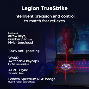 Lenovo Legion Pro 7 16IAX10H | Eclipse Black | 16 " | OLED | WQXGA | 2560 x 1600 pixels | Intel Core Ultra 9 | 275HX | 32 GB | C