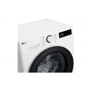 LG Washing machine | F2WR509SBW | Energy efficiency class A | Front loading | Washing capacity 9 kg | 1200 RPM | Depth 48 cm | W
