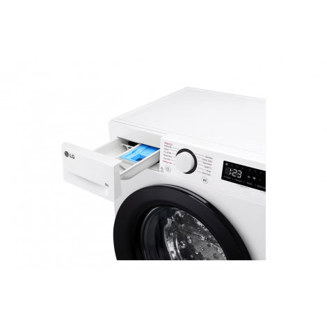 LG Washing machine | F2WR509SBW | Energy efficiency class A | Front loading | Washing capacity 9 kg | 1200 RPM | Depth 48 cm | W