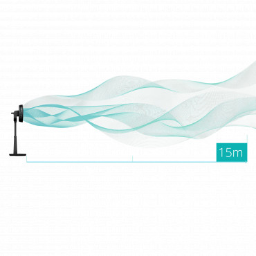 Duux Fan | Whisper 3 | Stand Fan | 19 W | Diameter 34 cm | Number of speeds 26 | Oscillation | Remote control | Black