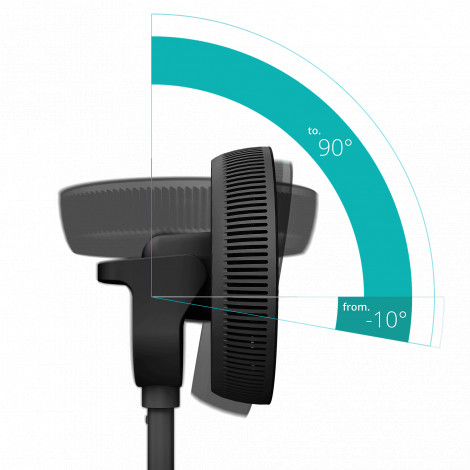 Duux Fan | Whisper 3 | Stand Fan | 19 W | Diameter 34 cm | Number of speeds 26 | Oscillation | Remote control | Black