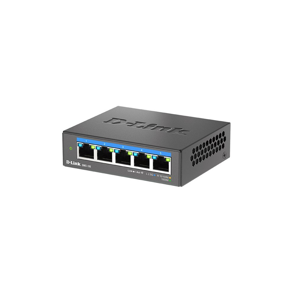 D-Link DMS-105/E | 5-Port 2.5G Multi-Gigabit Desktop Switch | Desktop | Unmanaged