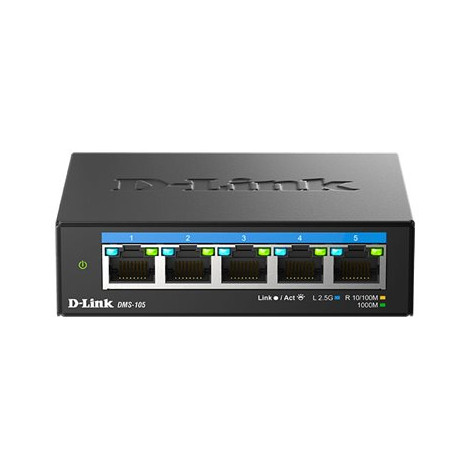 D-Link DMS-105/E | 5-Port 2.5G Multi-Gigabit Desktop Switch | Desktop | Unmanaged