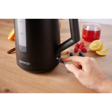 Gorenje K17OPB | Kettle | Electric | 2200 W | 1.7 L | Plastic | 360 rotational base | Black