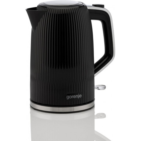Gorenje K17DPB | Kettle | Electric | 1.7 L | 2200 W | Plastic/Stainless steel | 360 rotational base | Black