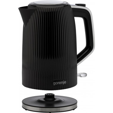 Gorenje K17DPB | Kettle | Electric | 1.7 L | 2200 W | Plastic/Stainless steel | 360 rotational base | Black