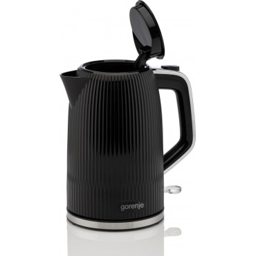 Gorenje K17DPB | Kettle | Electric | 1.7 L | 2200 W | Plastic/Stainless steel | 360 rotational base | Black