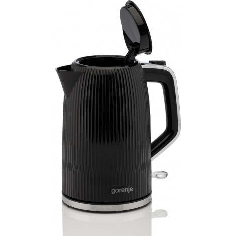 Gorenje K17DPB | Kettle | Electric | 1.7 L | 2200 W | Plastic/Stainless steel | 360 rotational base | Black