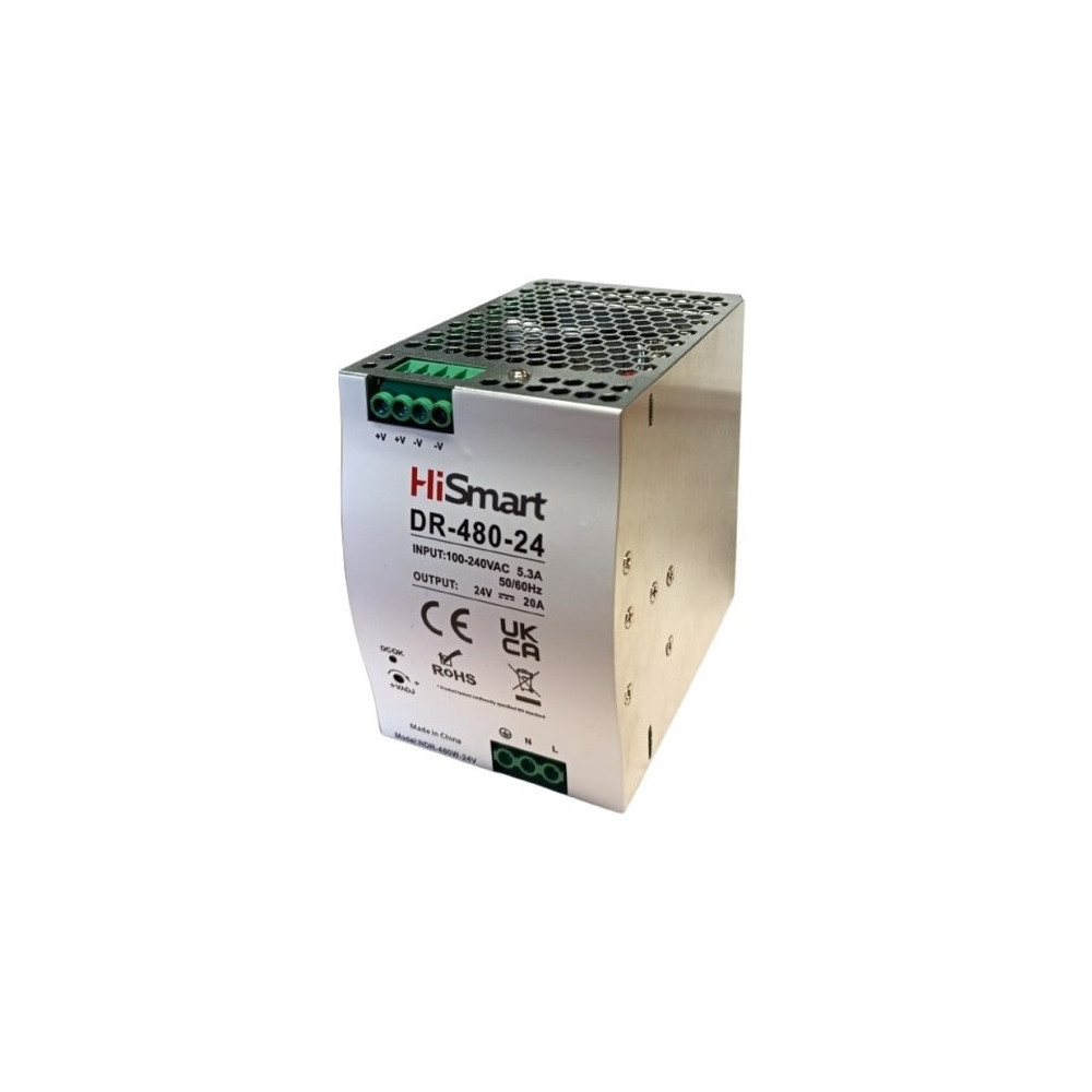 Maitinimo šaltinis 24V, 20A, 480W, DIN