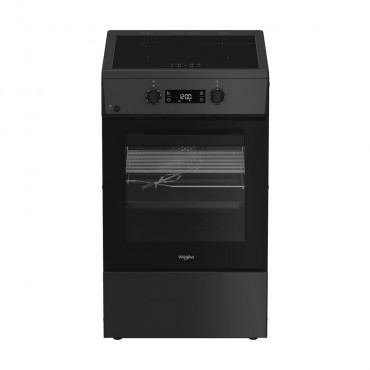 Whirlpool Cooker | W5I8LCSTA | Hob type Induction | Oven type Electric | Anthracite | Width 50 cm | Depth 60 cm | 60 L