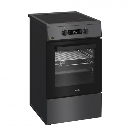 Whirlpool Cooker | W5I8LCSTA | Hob type Induction | Oven type Electric | Anthracite | Width 50 cm | Depth 60 cm | 60 L