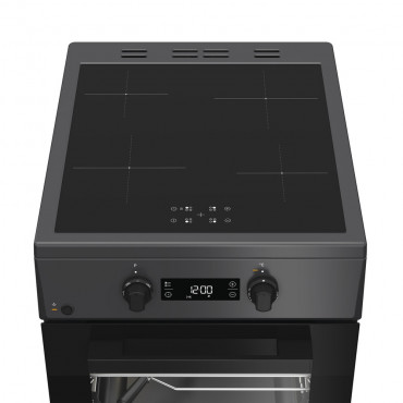 Whirlpool Cooker | W5I8LCSTA | Hob type Induction | Oven type Electric | Anthracite | Width 50 cm | Depth 60 cm | 60 L
