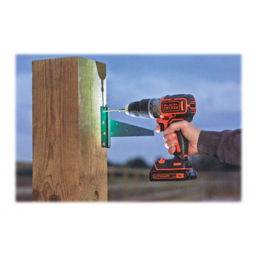 Black&Decker Hammer Drill BL188K-QW 18V BL 1Batt 400mA Kitbox | BLACK & DECKER