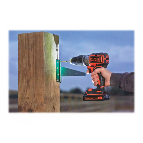 Black&Decker Hammer Drill BL188K-QW 18V BL 1Batt 400mA Kitbox | BLACK & DECKER
