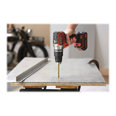 Black&Decker Hammer Drill BL188K-QW 18V BL 1Batt 400mA Kitbox | BLACK & DECKER
