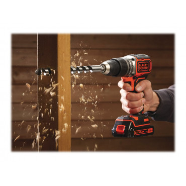 Black&Decker Hammer Drill BL188K-QW 18V BL 1Batt 400mA Kitbox | BLACK & DECKER