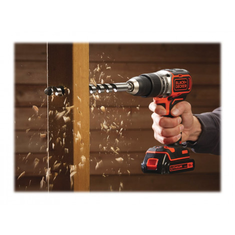 Black&Decker Hammer Drill BL188K-QW 18V BL 1Batt 400mA Kitbox | BLACK & DECKER