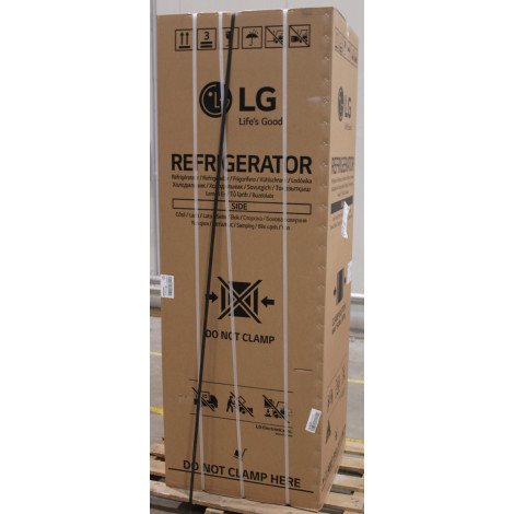 SALE OUT. LG GBBS322CPY Refrigerator, C, Free-standing, Combi, Height 2.03 m, Net fridge 262 L, Net freezer 113 L, Silver | LG R