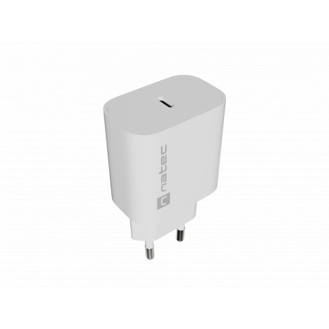 Natec Ribera USB Charger 1X USB-C 20W, White