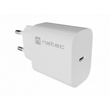 Natec Ribera USB Charger 1X USB-C 20W, White