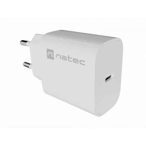 Natec Ribera USB Charger 1X USB-C 20W, White