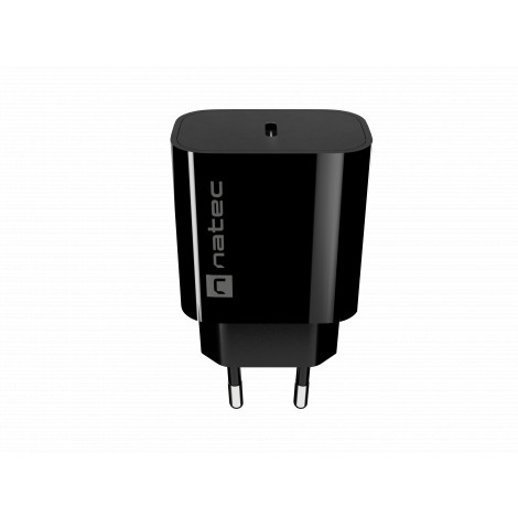 Natec Ribera USB Charger 1X USB-C 20W, Black