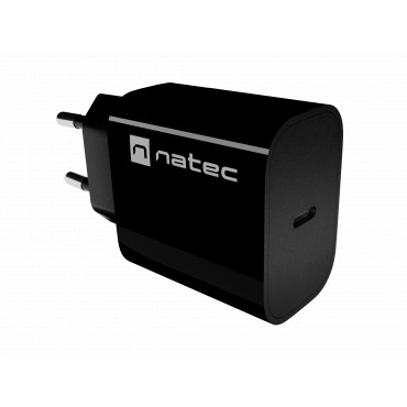 Natec Ribera USB Charger 1X USB-C 20W, Black