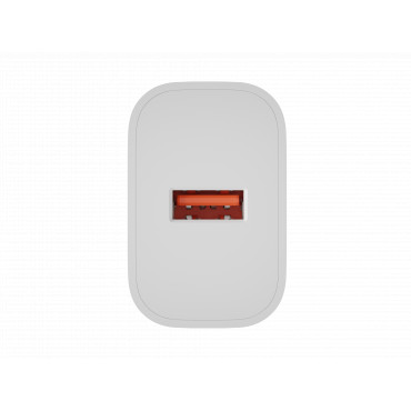Natec Ribera USB Charger 1X USB-A 18W, White