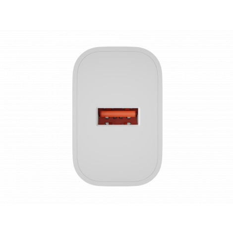Natec Ribera USB Charger 1X USB-A 18W, White