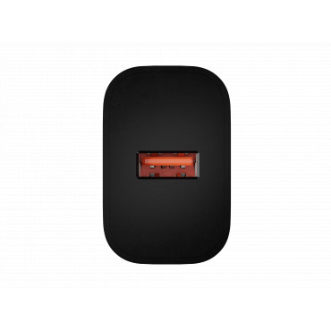 Natec Ribera USB Charger 1X USB-A 18W, Black