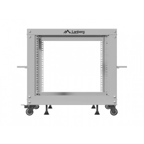 Lanberg Open Rack 19" 9U, adjustable | OR01-6109-S | 65.7 x 60 x 57.7 cm | Gray